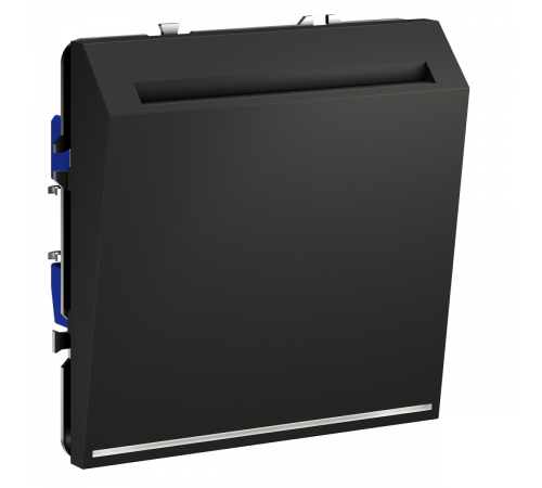 Выключатель встраиваемый Voltum S70 карточный 16А, (графит) VLS010707