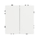 Выключатель 2 кл софт-тач белый кварц Arlight SWT-MK02-SFPL-WH (250V, 10A) 054238(1)