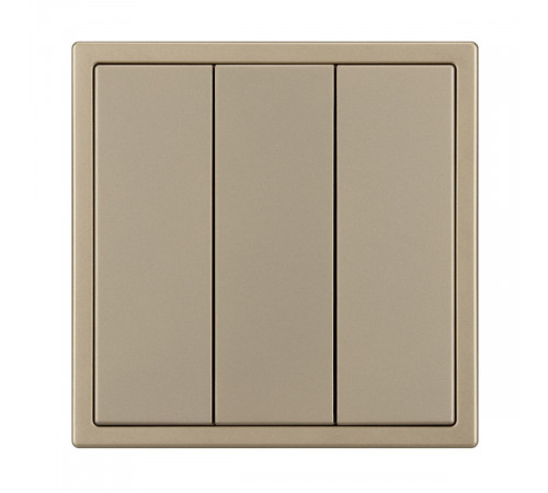 Механизм выключателя трехклавишный непроходной Arlight SWT-NOBE-MK03-SFPL-GD (230V, 10A) (Золотой песок) 061798
