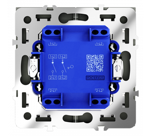 Выключатель двухклавишный Voltum S70 VLS020107 Выключатель двухклавишный Voltum S70 VLS020107