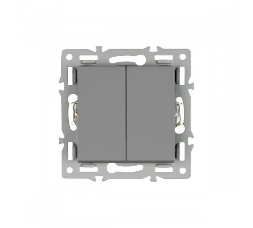 Механизм выключателя двухклавишный проходной Arlight SWT-MKP2-PL-GR (250V, 16A) 043729 Механизм выключателя двухклавишный проходной Arlight SWT-MKP2-PL-GR (250V, 16A) 043729