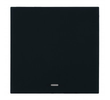 Выключатель 1-клавишный c индикатором (механизм) Stekker Мия 250В 10А RSW10-3101-05 черный бархат 50445