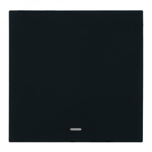 Выключатель 1-клавишный c индикатором (механизм) Stekker Мия 250В 10А RSW10-3101-05 черный бархат 50445