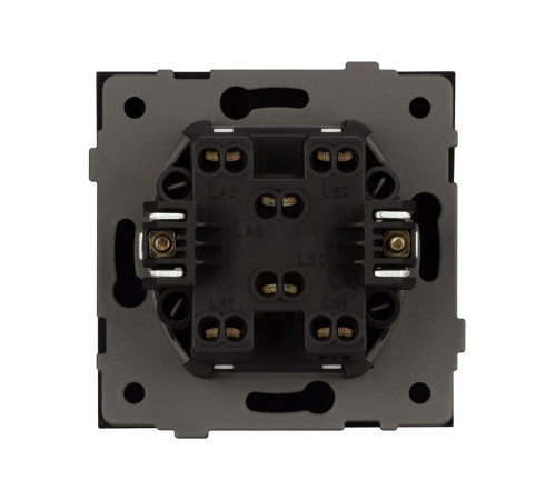 Механизм выключателя двухклавишный проходной Arlight SWT-TENDO-MKP2-PL-BK (230V, 10A) 054067 Механизм выключателя двухклавишный проходной Arlight SWT-TENDO-MKP2-PL-BK (230V, 10A) 054067