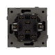Механизм выключателя двухклавишный проходной Arlight SWT-TENDO-MKP2-PL-BK (230V, 10A) 054067