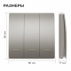Выключатель кинетический 3кл., IP44, 2,4 ГГц, Smart, сер. Apeyron 04-80