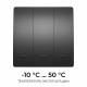 Выключатель кинетический 3кл., IP44, 2,4 ГГц, Smart, чер. Apeyron 04-83