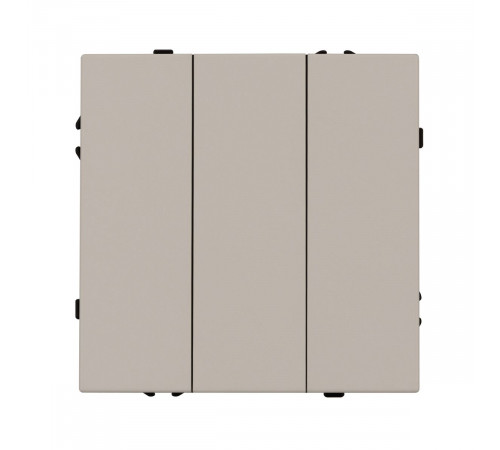 Механизм выключателя трехклавишный непроходной Arlight SWT-NOBE-MK03-SFPL-CA (230V, 10A) (Кашемир) 061797