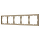 Рамка пластиковая Arlight FRM-NOBE-SFPL-5-GD 054229