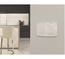 Комплект механизма 2-клавишного перекрестного выключателя Ambrella Volt 10A-250V OMEGA MO203030 Жемчуг QUANT (OP2030, VM125)