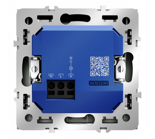 Выключатель встраиваемый Voltum S70 карточный 16А, (титан) VLS010706