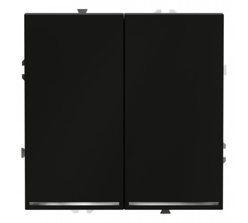 Выключатель двухклавишный с подсветкой Voltum S70 VLS020208 Выключатель двухклавишный с подсветкой Voltum S70 VLS020208