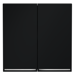 Клавиши для выключателя/переключателя двухклавишного с подсветкой Voltum S70 (графит) VLS000407