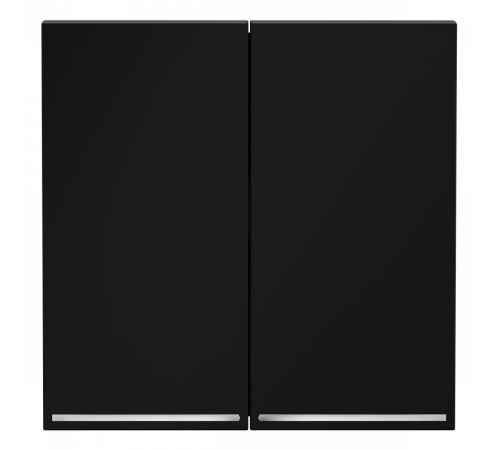 Клавиши для выключателя/переключателя двухклавишного с подсветкой Voltum S70 (графит) VLS000407