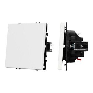 Выключатель проходной 1 кл софт-тач белый кварц Arlight SWT-MKP1-SFPL-WH (250V, 10A) 054235(1)