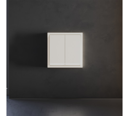 Клавиши для выключателя/переключателя двухклавишного с подсветкой Voltum S70 (хлопок) VLS000413