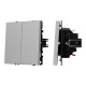 Выключатель звонковый 2 кл софт-тач никель Arlight SWT-MKR2-SFPL-IS (250V, 10A) 061786(1)