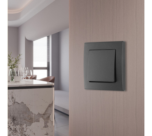 Выключатель одноклавишный Arte Milano SET06-1-30-1 black Выключатель одноклавишный Arte Milano SET06-1-30-1 black