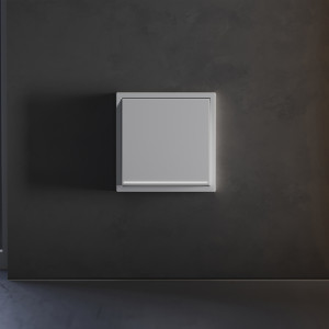 Клавиша для выключателя/переключателя одноклавишного с подсветкой Voltum S70 (серый) VLS000216