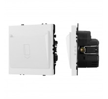 Выключатель карточный магнитный софт-тач белый кварц Arlight SWT-CRD-SFPL-WH (250V, 25A) 064817