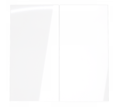 Клавиши для выключателя/переключателя двухклавишного Voltum S70 (белый глянцевый) VLS000301