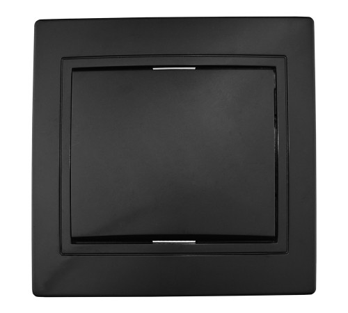 Выключатель 1 кл. скрытой установки 10А 250В IP20, черный (керамика) 