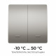 Выключатель кинетический 2кл., IP44, 2,4 ГГц, Smart, сер. Apeyron 04-79
