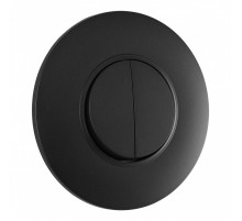 Выключатель круглый двухклавишный с рамкой Arte Milano SET08-1-30-2 black