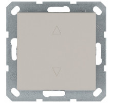 Выключатель одноклавишный для штор 10A 250V с накладкой, цвет Тауп Jasmart G3018T