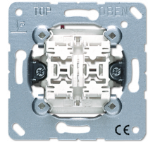 Выключатель 2-клавишный кнопочный (2 НО контакта) Jung 535U