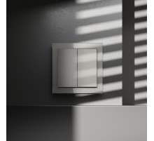 Перекрестный переключатель встраиваемый Voltum S70 двухклавишный 10А, (шелк) VLS020504