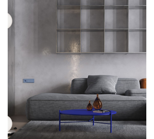 Клавиши для выключателя/переключателя двухклавишного Voltum S70 (деним) VLS000315