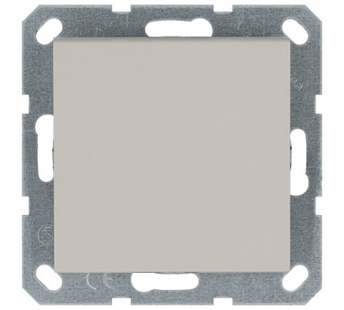 Выключатель одноклавишный перекрестный 10A 250V с накладкой, цвет Тауп Jasmart G3013T