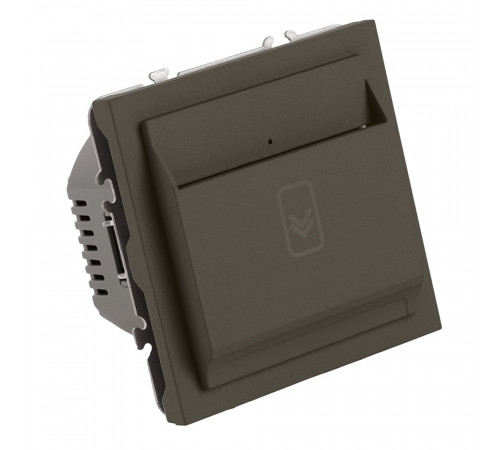 Выключатель карточный Stekker Эмили RSW40-5114-09 антрацит, soft touch 50701