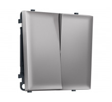 Комплект механизма 2-кл перекрестного выключателя SIGMA Сталь матовый 10A-250V QUANT PRO Ambrella Volt MS503030 (SP5030, PR125)