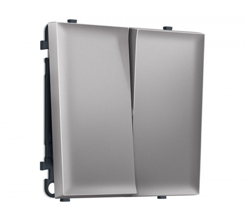 Комплект механизма 2-кл перекрестного выключателя SIGMA Сталь матовый 10A-250V QUANT PRO Ambrella Volt MS503030 (SP5030, PR125)