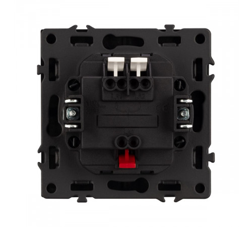 Механизм выключателя двухклавишный непроходной Arlight SWT-NOBE-MK02-SFPL-BK (230V, 10A) 054252