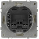 Выключатель Эра Galaxy 15-1104-02 двойной 10АХ-250В IP20 слоновая кость Б0070652