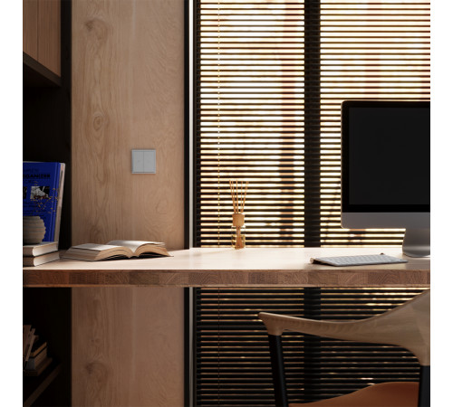 Клавиши для выключателя жалюзи Voltum S70 (серый) VLS002516