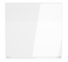 Клавиша для выключателя/переключателя одноклавишного с подсветкой Voltum S70 (белый глянцевый) VLS000201