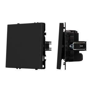 Выключатель перекрёстный 1 кл софт-тач черный оникс Arlight SWT-MKX1-SFPL-BK (250V, 10A) 054249(1)
