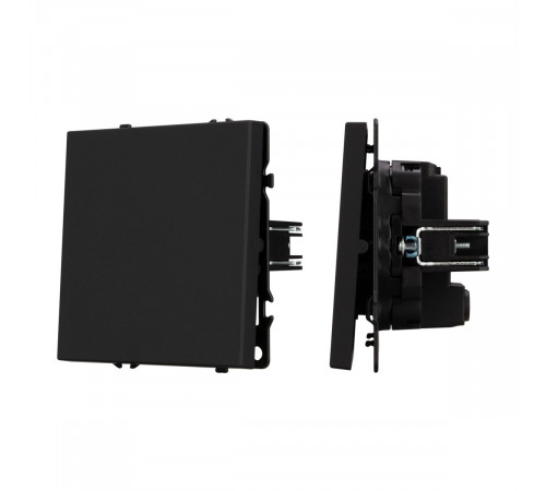 Выключатель перекрёстный 1 кл софт-тач черный оникс Arlight SWT-MKX1-SFPL-BK (250V, 10A) 054249(1)