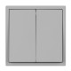Выключатель звонковый 2 кл софт-тач никель Arlight SWT-MKR2-SFPL-IS (250V, 10A) 061786(1)