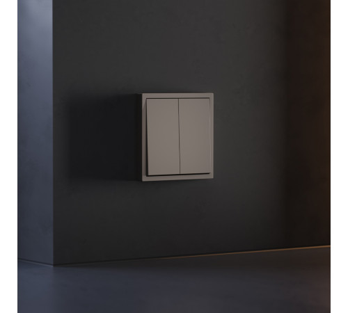 Клавиши для выключателя/переключателя двухклавишного Voltum S70 (капучино) VLS000314