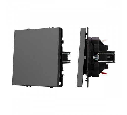 Выключатель 1 кл софт-тач серый базальт Arlight SWT-MK01-SFPL-GR (250V, 10A) 054245(1)