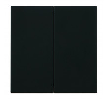 Переключатель 2-клавишный (механизм) Stekker Мия 250В 10А RSW10-3107-05 черный бархат 50448