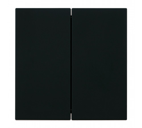 Переключатель 2-клавишный (механизм) Stekker Мия 250В 10А RSW10-3107-05 черный бархат 50448