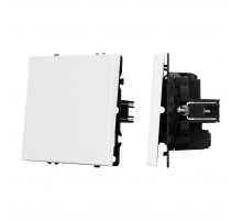 Выключатель перекрёстный 1 кл софт-тач белый кварц Arlight SWT-MKX1-SFPL-WH (250V, 10A) 054234(1)