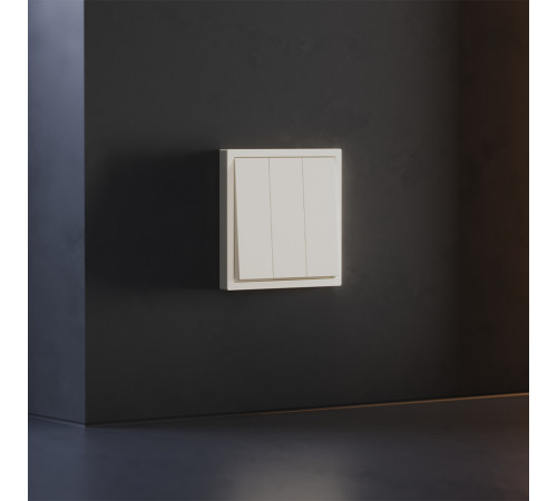 Клавиши для выключателя/переключателя трехклавишного Voltum S70 (хлопок) VLS000513