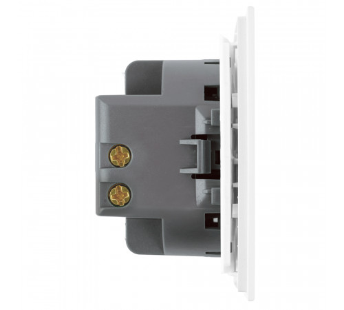 Переключатель 1-клавишный (механизм) Stekker Мия 250В 10A RSW10-3105-01 белая магнолия 50433